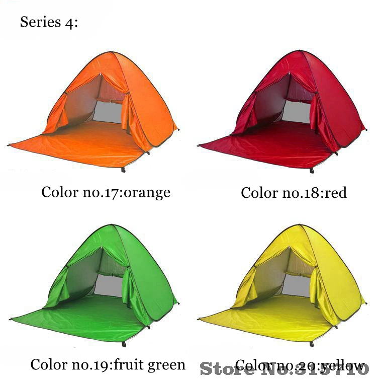 Cheap Goat Tents XL Size Pop Up Self open Beach Tent Automatic Quickly Open Outdoor Camping Tourist UV50+ Protection Portable Picnic Ultralight   
